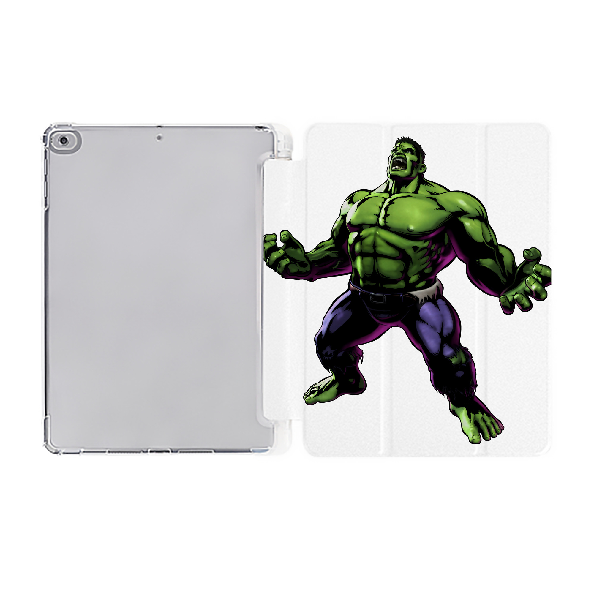 （画像用） アベンジャーズ The Avengers IPad ケース ペン収納付き 三つ折りスタンド PUレザー×シリコン 対応機種9.5/10.5/10.9インチ